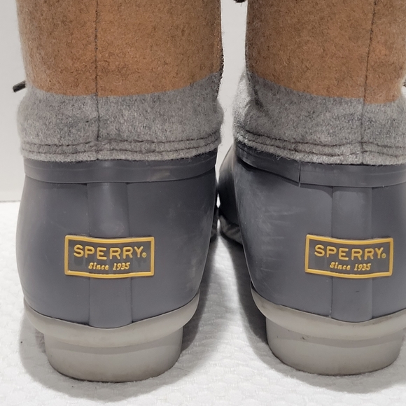 Sperry Top sider  womens 10 M wool rain duck grey ankle zip boots - Picture 5 of 12